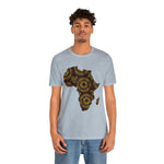 Men's Jersey Brown Batik Blur Simple Tee - Redsoil