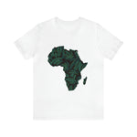 Men's Jersey Green Batik Blur Simple Tee - Redsoil