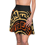 Afia Mudcloth High Waist Skirt - Redsoil