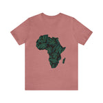 Men's Jersey Green Batik Blur Simple Tee - Redsoil