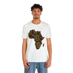 Men's Jersey Brown Batik Blur Simple Tee - Redsoil