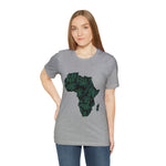 Men's Jersey Green Batik Blur Simple Tee - Redsoil