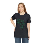 Men's Jersey Green Batik Blur Simple Tee - Redsoil