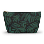 Green Batik Blur Pouch w T-bottom - Redsoil