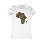 Women's Brown Batik Blur Tee - Redsoil