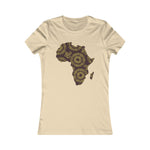 Women's Brown Batik Blur Tee - Redsoil