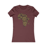 Women's Brown Batik Blur Tee - Redsoil