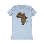 Women's Brown Batik Blur Tee - Redsoil