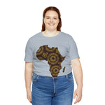 Men's Jersey Brown Batik Blur Simple Tee - Redsoil