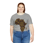 Men's Jersey Brown Batik Blur Simple Tee - Redsoil