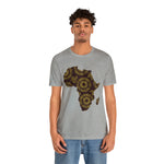 Men's Jersey Brown Batik Blur Simple Tee - Redsoil