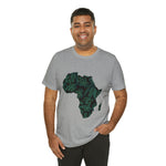 Men's Jersey Green Batik Blur Simple Tee - Redsoil