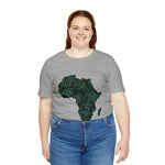 Men's Jersey Green Batik Blur Simple Tee - Redsoil
