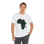 Men's Jersey Green Batik Blur Simple Tee - Redsoil