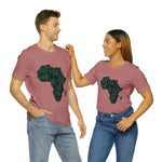 Men's Jersey Green Batik Blur Simple Tee - Redsoil