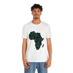 Men's Jersey Green Batik Blur Simple Tee - Redsoil