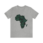 Men's Jersey Green Batik Blur Simple Tee - Redsoil