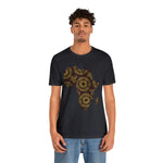 Men's Jersey Brown Batik Blur Simple Tee - Redsoil
