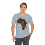 Men's Jersey Brown Batik Blur Simple Tee - Redsoil