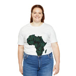 Men's Jersey Green Batik Blur Simple Tee - Redsoil