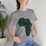 Men's Jersey Green Batik Blur Simple Tee - Redsoil