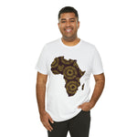 Men's Jersey Brown Batik Blur Simple Tee - Redsoil