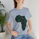 Men's Jersey Green Batik Blur Simple Tee - Redsoil