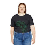 Men's Jersey Green Batik Blur Simple Tee - Redsoil