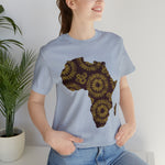 Men's Jersey Brown Batik Blur Simple Tee - Redsoil