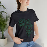 Men's Jersey Green Batik Blur Simple Tee - Redsoil