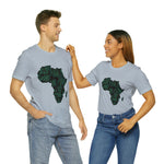 Men's Jersey Green Batik Blur Simple Tee - Redsoil