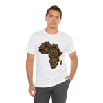 Men's Jersey Brown Batik Blur Simple Tee - Redsoil
