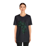 Men's Jersey Green Batik Blur Simple Tee - Redsoil