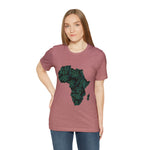 Men's Jersey Green Batik Blur Simple Tee - Redsoil