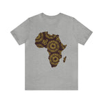 Men's Jersey Brown Batik Blur Simple Tee - Redsoil