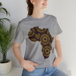 Men's Jersey Brown Batik Blur Simple Tee - Redsoil