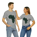 Men's Jersey Green Batik Blur Simple Tee - Redsoil
