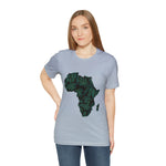 Men's Jersey Green Batik Blur Simple Tee - Redsoil