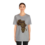Men's Jersey Brown Batik Blur Simple Tee - Redsoil