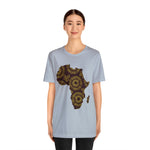 Men's Jersey Brown Batik Blur Simple Tee - Redsoil