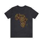 Men's Jersey Brown Batik Blur Simple Tee - Redsoil