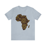 Men's Jersey Brown Batik Blur Simple Tee - Redsoil