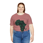 Men's Jersey Green Batik Blur Simple Tee - Redsoil