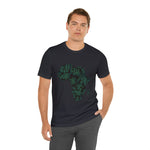 Men's Jersey Green Batik Blur Simple Tee - Redsoil