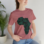 Men's Jersey Green Batik Blur Simple Tee - Redsoil