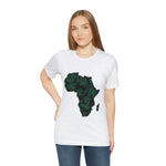 Men's Jersey Green Batik Blur Simple Tee - Redsoil