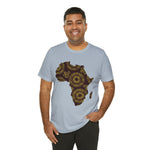 Men's Jersey Brown Batik Blur Simple Tee - Redsoil