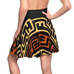 Afia Mudcloth High Waist Skirt - Redsoil
