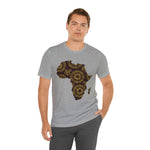 Men's Jersey Brown Batik Blur Simple Tee - Redsoil