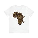 Men's Jersey Brown Batik Blur Simple Tee - Redsoil